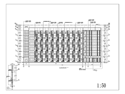 三峡职业学院学生公寓建筑 施工图