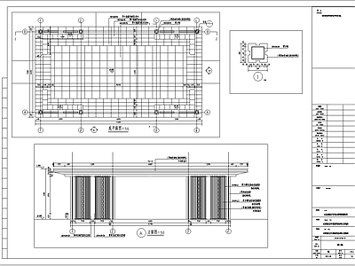 景观廊架节点 施工图