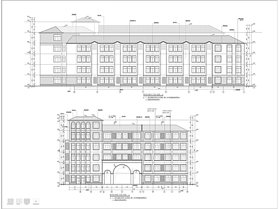 朱杨小学校建筑 施工图