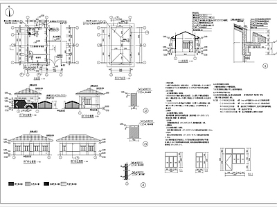幼儿园门卫建筑 施工图
