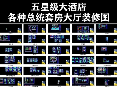 五星级大酒店室内 施工图