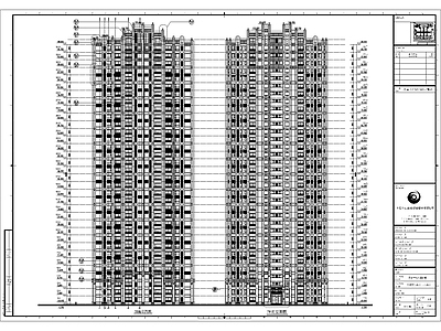 合肥高层小区建筑 施工图