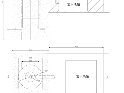 太阳能路灯基础节点 施工图 混凝土节点