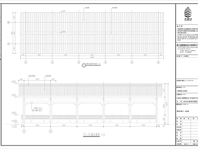 中式廊架仿古连廊节点 施工图