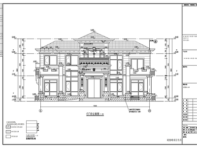 现代简约别墅建筑 施工图