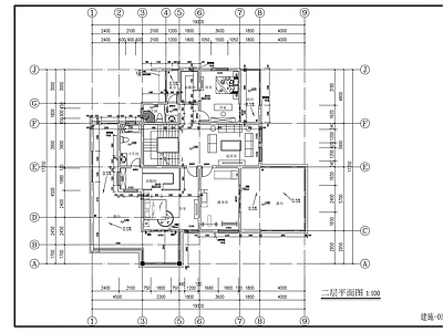 自建房别墅建筑 施工图