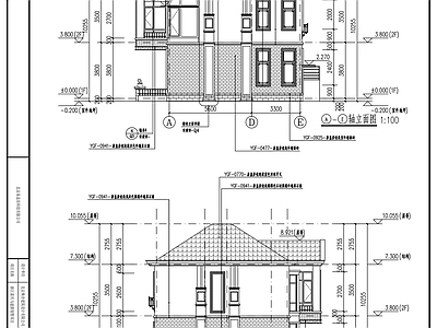 自建房别墅建筑 施工图