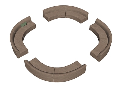 现代异形沙发   弧形