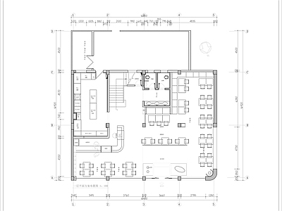 西餐厅室内 施工图