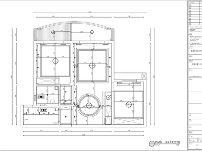 美式平层室内 施工图