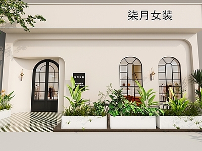 现代服装店门头