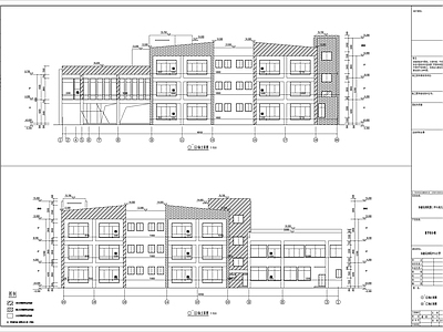 中空庭院12班幼儿园建筑 施工图