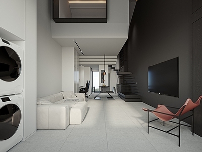 现代loft客餐厅