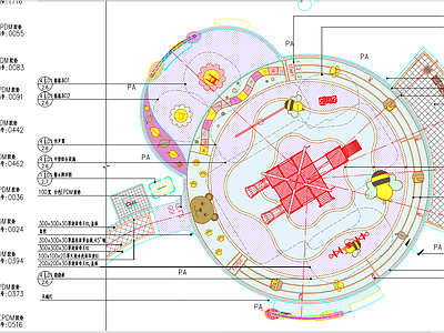 儿童活动区节点 施工图 游乐园