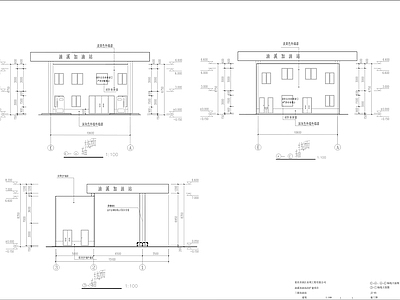 油溪加油站改扩建工程建筑 施工图 工业建筑