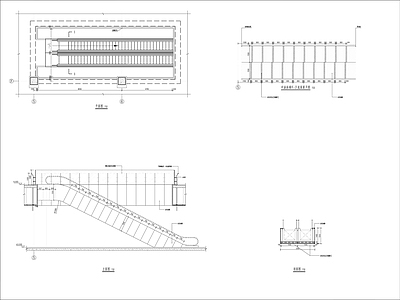 商场自动扶梯详图 施工图