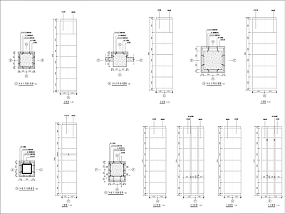 装饰柱详图 施工图