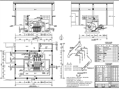 转盘式滤布滤池节点 施工图