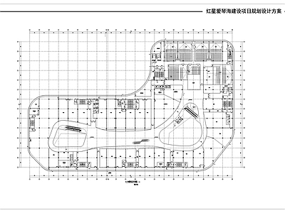 垫江爱琴海购物中心 L形商业综合体 施工图