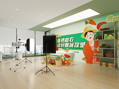 现代农产品直播间