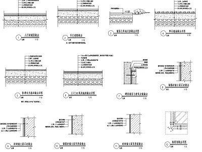 景观等通用做法 施工图 通用节点