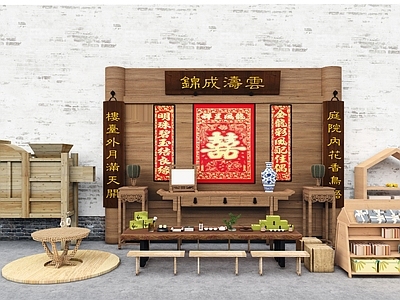 新中式乡村农耕小品 农家摆件