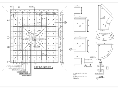 一套旱喷广场景观 施工图