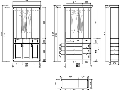 鞋柜玄关柜节点详图 施工图 柜类 家具节点详图