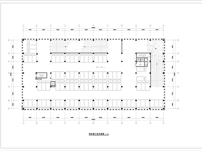 食堂 停车楼建筑平面 施工图 停车楼