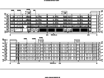 4000平宿舍楼建筑 施工图