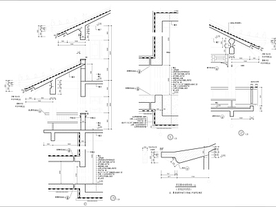 古建筑墙身节点详图 墙面通用节点