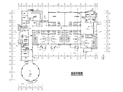 12班幼儿园建筑方案平面图 节点