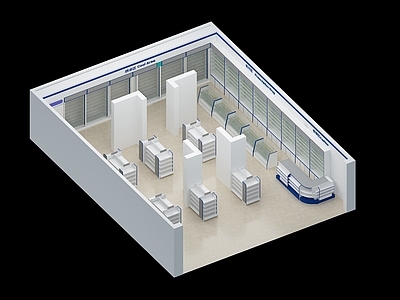 现代药房展具 药柜 冷藏柜 展示架 展示柜