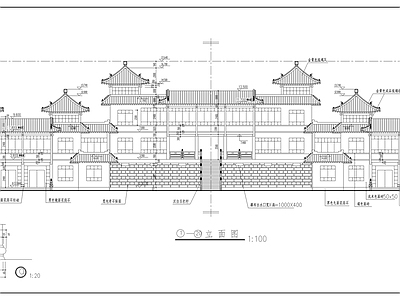 仿古建办公室精彩设计节点 施工图 古建