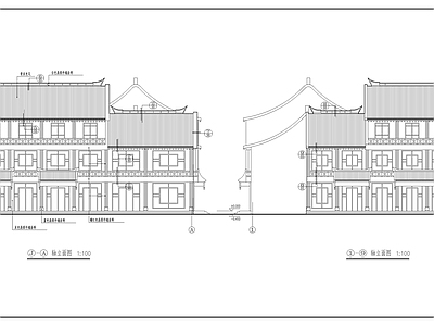 仿古清式公建建筑节点 施工图 古建
