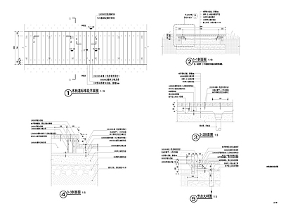 木栈道节点详图 施工图