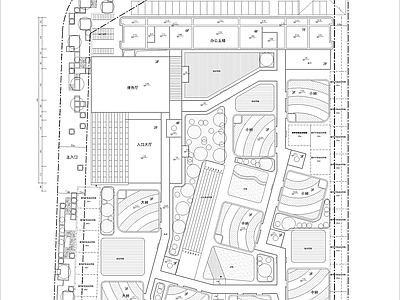 大型幼儿园场地建筑 施工图