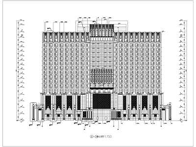 安阳酒店建筑 施工图 实景图