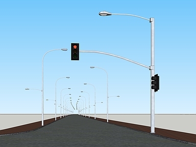 现代路灯