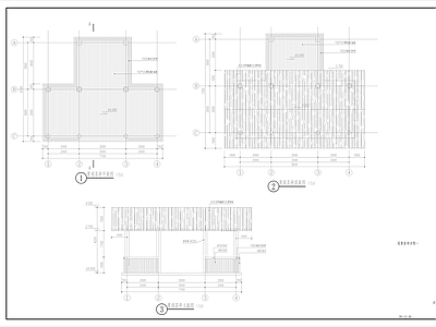 乡村振兴竹木景观亭 施工图