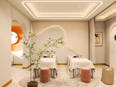 美容SPA店 包间 休息区