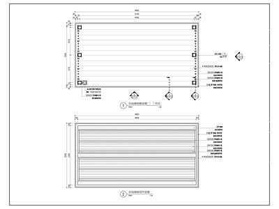 休闲廊架详图 施工图