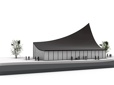 现代展览馆建筑