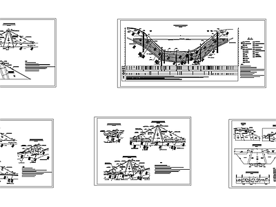 水库大坝壤土心墙堆石坝结构图节点 施工图