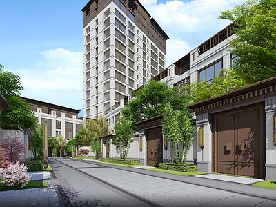 居住区景观 施工图 效果图 居住区景观