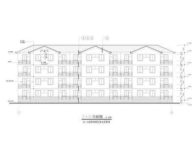 部队多层宿舍楼 施工图