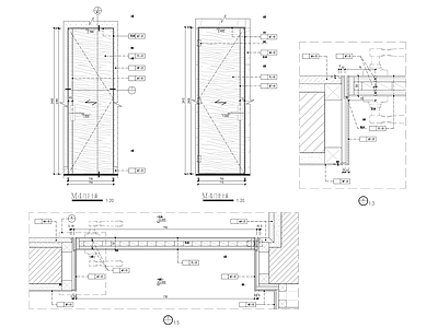 门大节点样图 施工图 通用节点