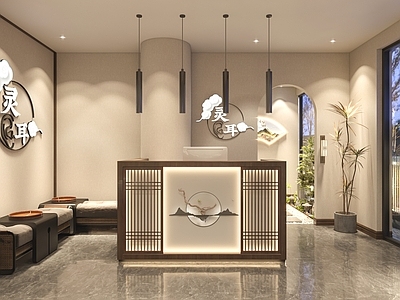 新中式采耳 spa 按摩 足疗店 包间