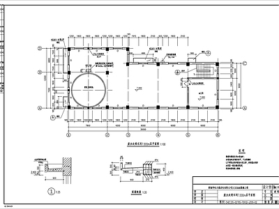 废水处理车间建筑 施工图 工业建筑 产业园建筑