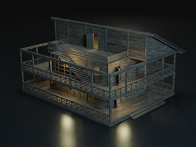 中式木结构房屋建筑